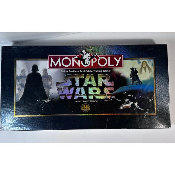 Star Wars Monopoly Classic Trilogy Edition 1997 Game - Picture 1 of 6